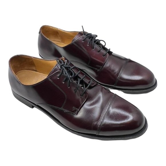 Cole Haan Other - Cole Haan Caldwell Oxford Men's 14 D Burgundy Leather CapToe Lace Up 08331